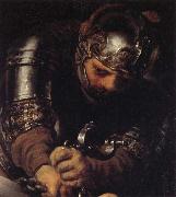 Rembrandt van rijn Details of the Blinding of Samson oil on canvas